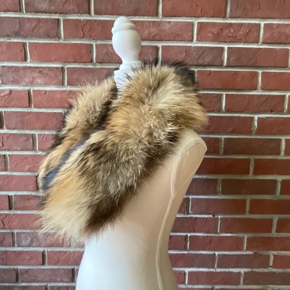 Genuine Fox Fur Detachable Collar Winter Luxury Scarf 30” NEW - Picture 2 of 12